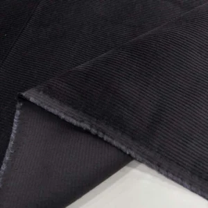 Cosserat Fransız Fitilli Kadife Kumaş Gri