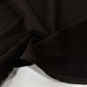 Cosserat Fransız Fitilli Kadife Kumaş Kahverengi