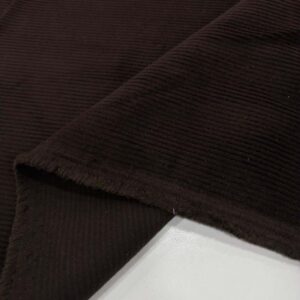 Cosserat Fransız Fitilli Kadife Kumaş Kahverengi