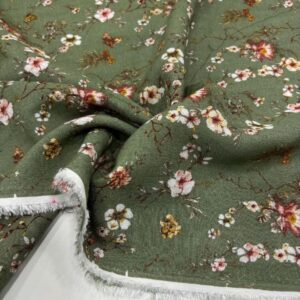 Desenli Dökümlü Keten Kumaş Desenli Dökümlü Keten Kumaş