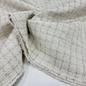 Simli Şanel Kumaş Krem Simli Şanel Kumaş Krem