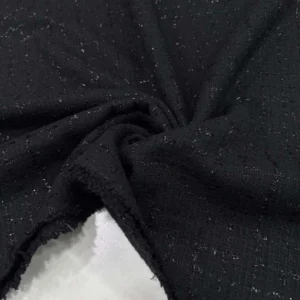 Simli Şanel Kumaş Siyah Simli Şanel Kumaş Siyah