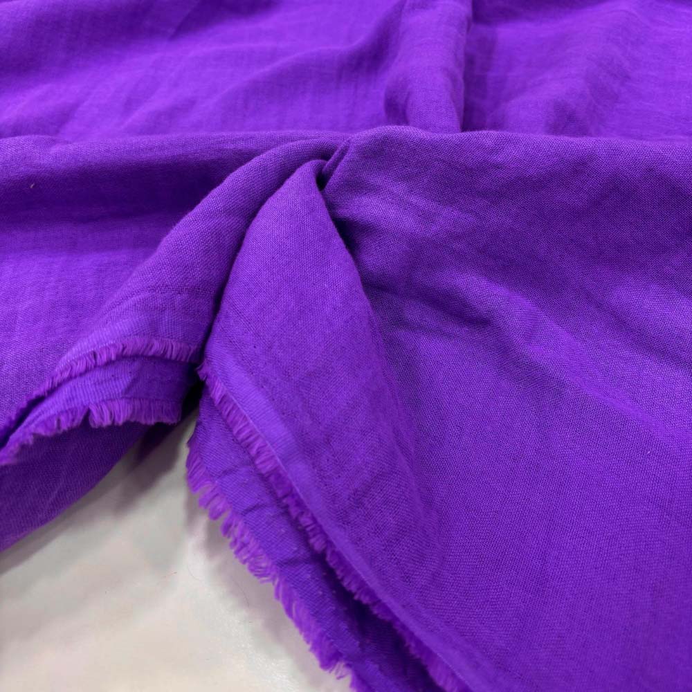 Çift Kat Müslin Kumaş Mor Çift Kat Müslin Kumaş Mor
