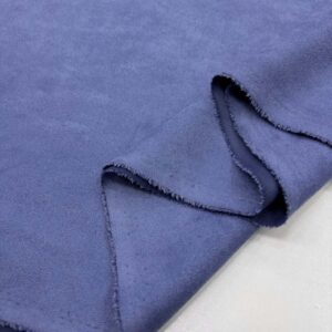 Dalgıç Süet Kumaş İndigo Mavi