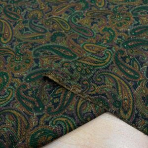 Desenli Fitilli Kadife Kumaş