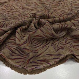 Desenli İpek Cupra Kumaş