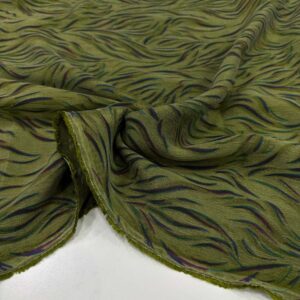 Desenli İpek Cupra Kumaş