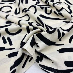 Desenli Viskon Kumaş