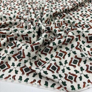 Desenli Viskon Kumaş