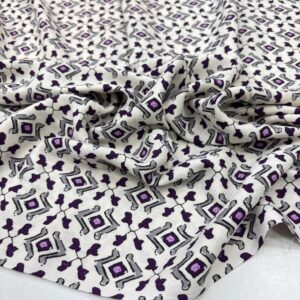 Desenli Viskon Kumaş
