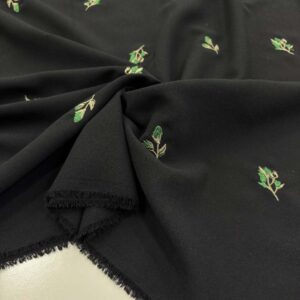 Nakışlı Krep Kumaş Nakışlı Krep Kumaş