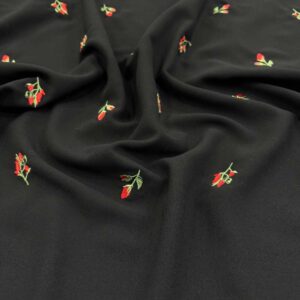 Nakışlı Krep Kumaş