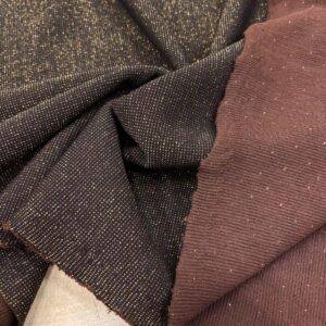 Simli Triko Kumaş Kahverengi