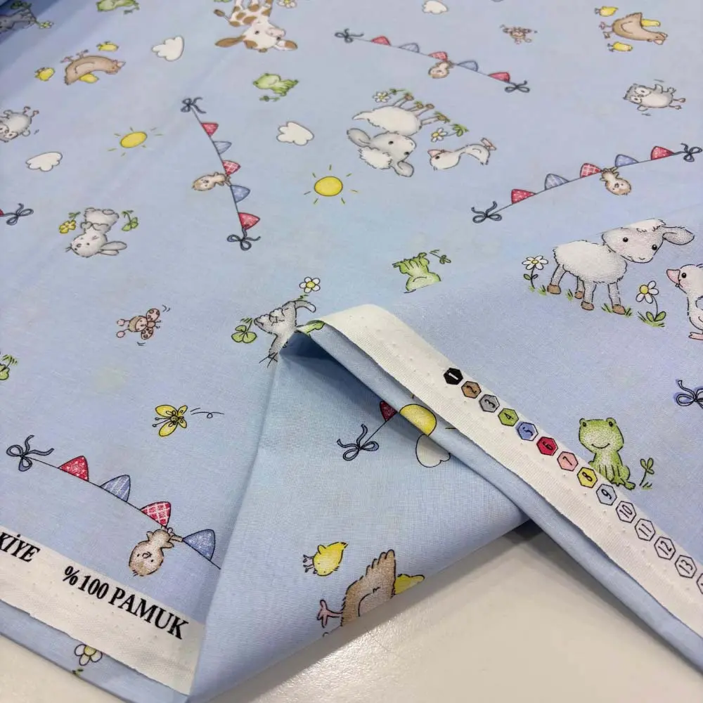 Bebek Desenli Akfil Kumaş