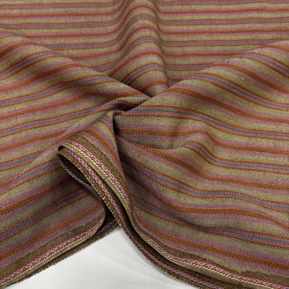 Çizgili Ham Keten Kumaş Çizgili Ham Keten Kumaş