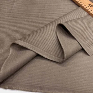 Fitilli Kadife Kumaş Koyu Bej