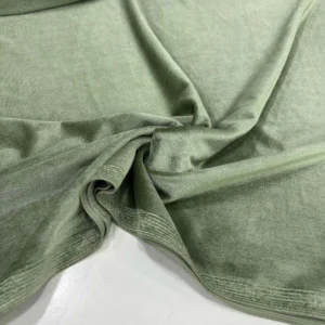 İpek Kadife Kumaş Çağla Yeşili