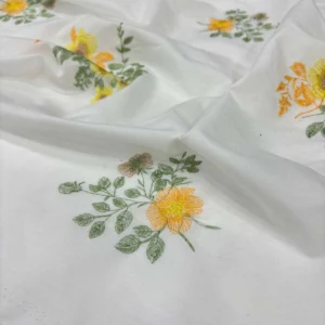Nakışlı Poplin Kumaş