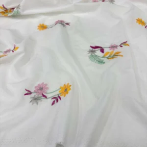 Nakışlı Poplin Kumaş Nakışlı Poplin Kumaş