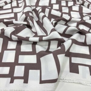 Desenli Floş Viskon Kumaş