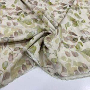 Desenli İpek Vual Kumaş