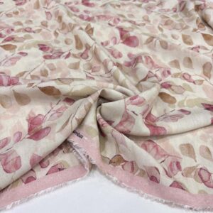 Desenli İpek Vual Kumaş