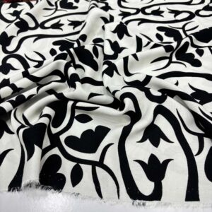 Desenli Viskon Kumaş