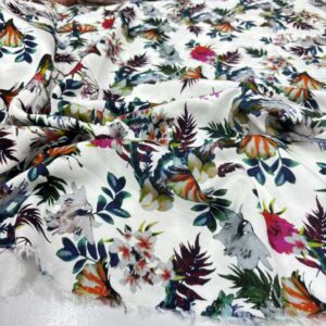 Desenli Viskon Kumaş