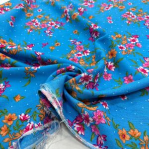 Desenli Viskon Kumaş