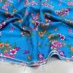 Desenli Viskon Kumaş