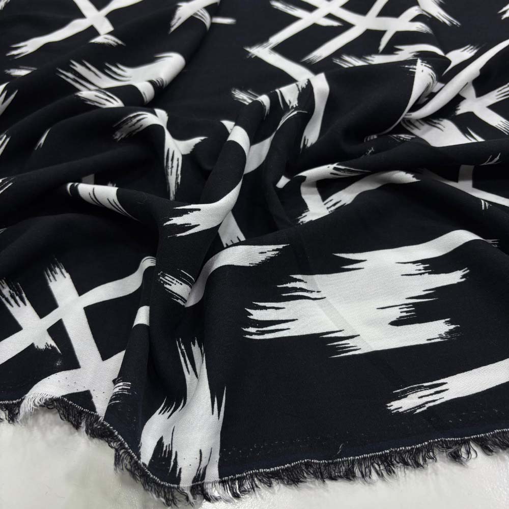 Desenli Viskon Kumaş Desenli Viskon Kumaş