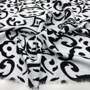 Desenli Viskon Kumaş