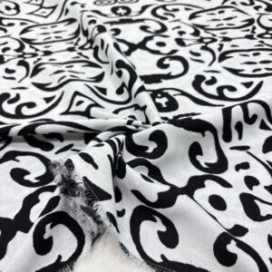 Desenli Viskon Kumaş