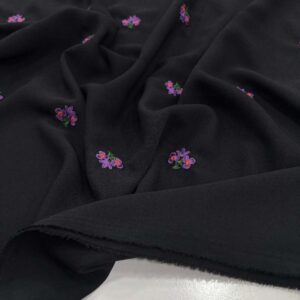 Nakışlı Krep Kumaş