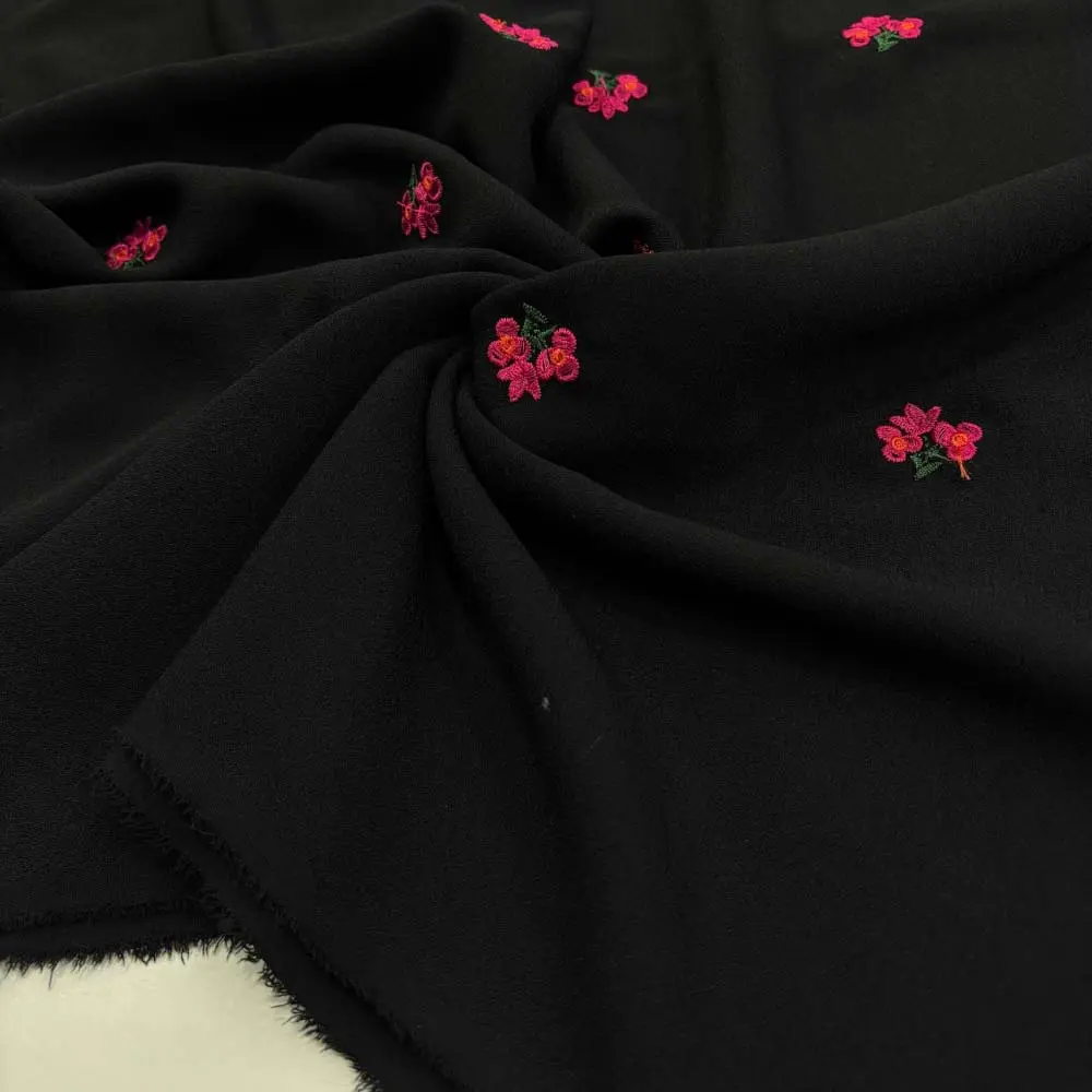 Nakışlı Krep Kumaş