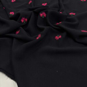 Nakışlı Krep Kumaş