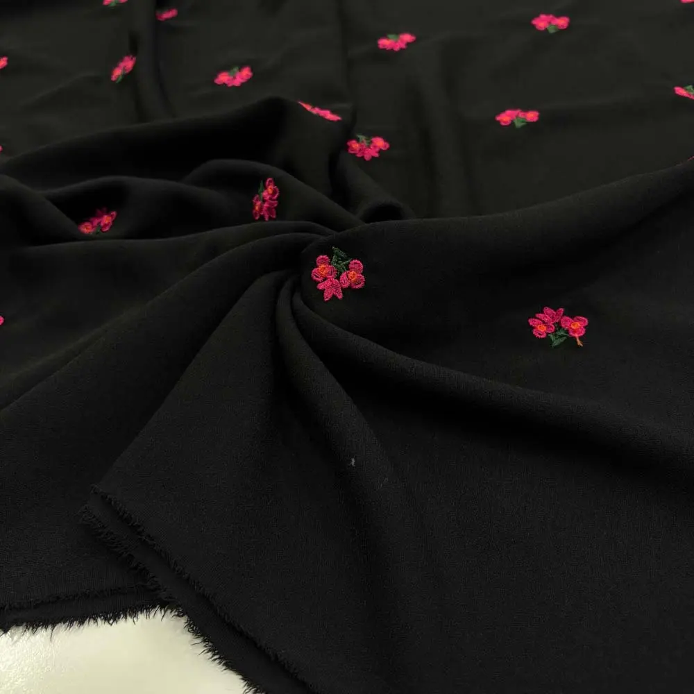 Nakışlı Krep Kumaş