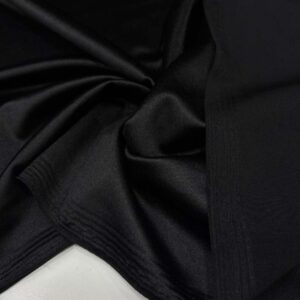 Saten Jarse Kumaş Siyah Saten Jarse Kumaş Siyah