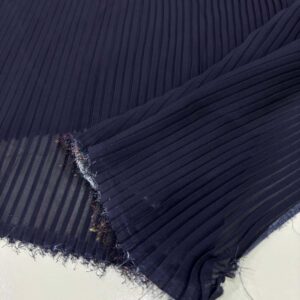 Piliseli Multi Şifon Kumaş Lacivert Piliseli Multi Şifon Kumaş Lacivert