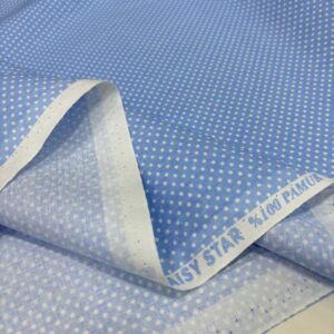 Puantiyeli Poplin Kumaş Puantiyeli Poplin Kumaş
