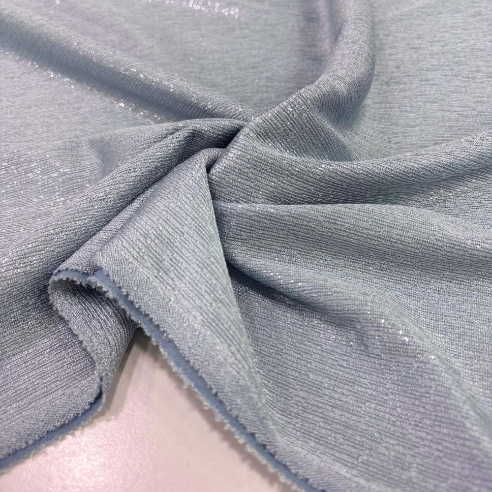 Simli Örme Kumaş Bebe Mavi Simli Örme Kumaş Bebe Mavi